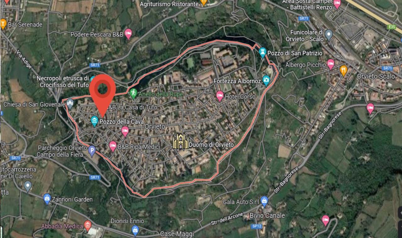 Stanza Con Bagno Privato Orvieto Centro Storico, Aria Condizionata Netflix Vicino Al Pozzo Della Cava-Affittacamere "Carvajal Rooms" Exterior photo